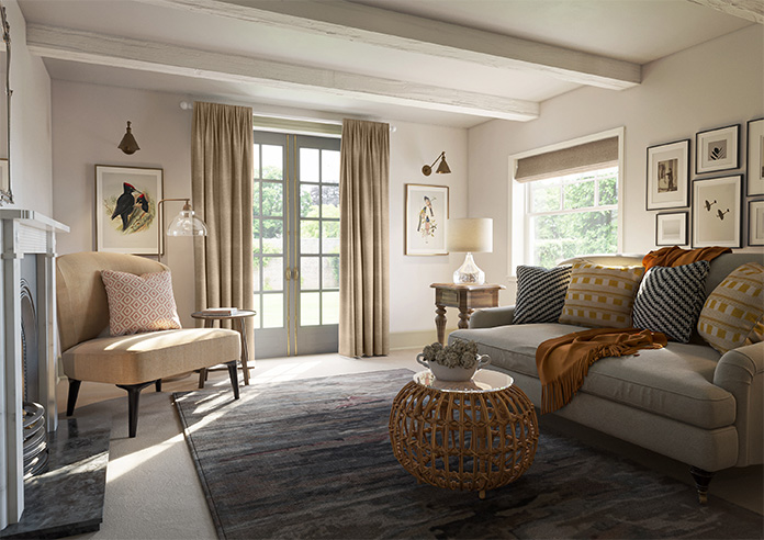 Carron, Woven Jute - Made to Measure Curtains - Image 8